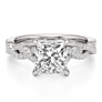 Rhea Princess Cut Lab-Grown Diamond Ring - Side View