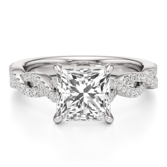 Rhea Princess Cut Lab-Grown Diamond Ring - Main View