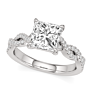 Rhea Princess Cut Lab-Grown Diamond Ring - View 2 - Vowmira lab-grown diamond jewelry