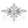 Ayla Marquise Lab Lab-Grown Diamond Ring - 1/3ct Prong Setting - View 2