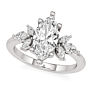 Ayla Marquise Lab Lab-Grown Diamond Ring - 1/3ct Prong Setting - Side View - Vowmira lab-grown diamond jewelry