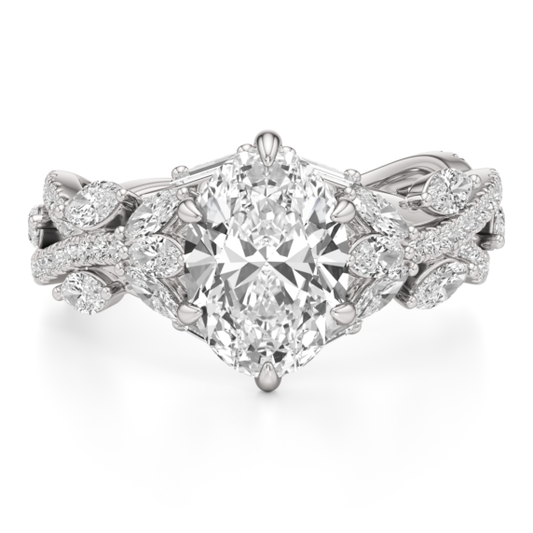 Ivy Lab-Grown Diamond Ring - Main View - Vowmira lab-grown diamond jewelry