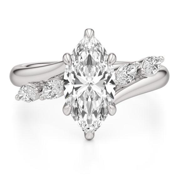 Montauk Lab-Grown Diamond Ring - Main View - Vowmira lab-grown diamond jewelry