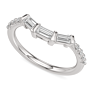 1/4 ct. tw. Baguette Contour Lab-Grown Diamond Band - Detail View