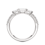 1/4 ct. tw. Baguette Contour Lab-Grown Diamond Band - View 2 - Vowmira lab-grown diamond jewelry