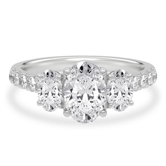 Harmony Oval Lab-Grown Diamond Ring - Main View - Vowmira lab-grown diamond jewelry