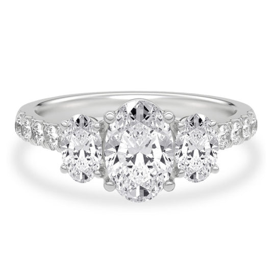 Harmony Oval Lab-Grown Diamond Ring - Main View - Vowmira lab-grown diamond jewelry
