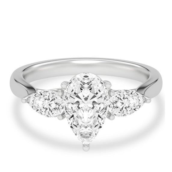 Odyssey Pear Lab-Grown Diamond Ring - Main View