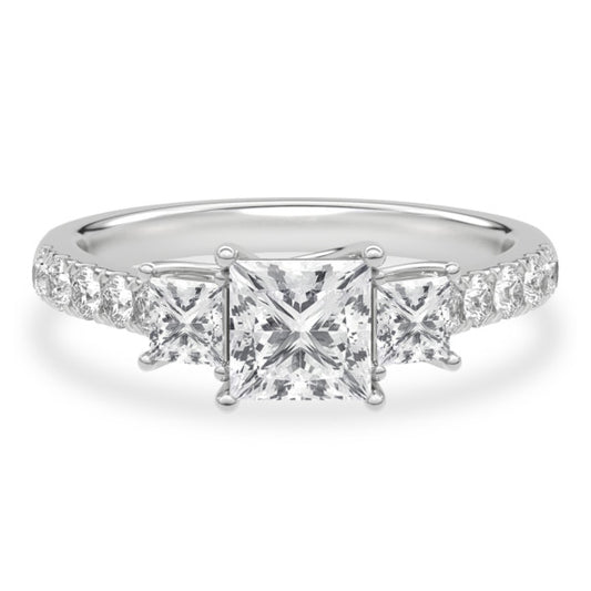Harmony Princess Lab-Grown Diamond Ring - Main View - Vowmira lab-grown diamond jewelry