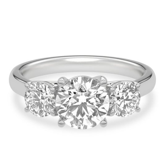 Odyssey Round Lab-Grown Diamond Ring - Main View - Vowmira lab-grown diamond jewelry