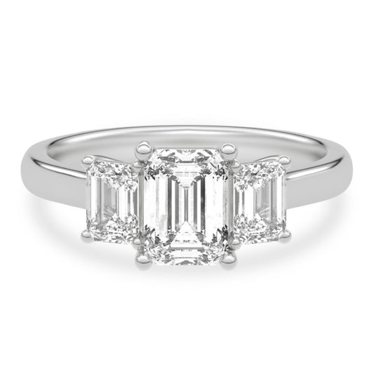 Odyssey Emerald Lab-Grown Diamond Ring - Main View - Vowmira lab-grown diamond jewelry