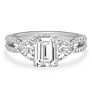 Suzanne Lab-Grown Diamond Ring - Side View - Vowmira lab-grown diamond jewelry