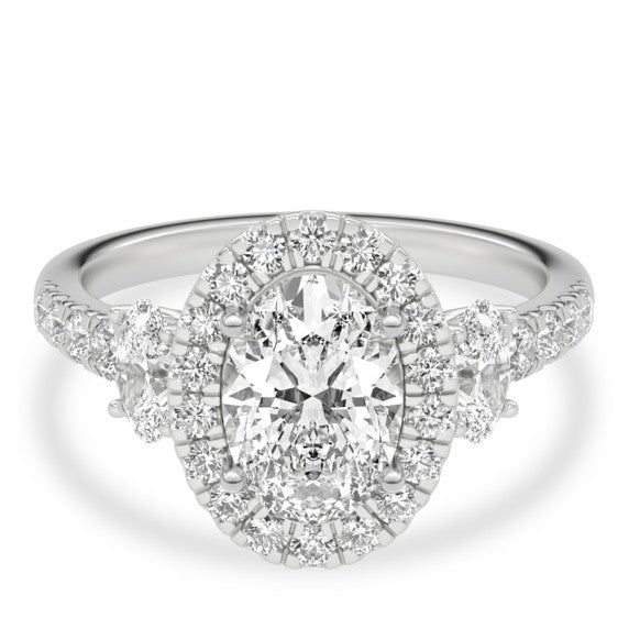 Tria Lab-Grown Diamond Ring - Main View - Vowmira lab-grown diamond jewelry