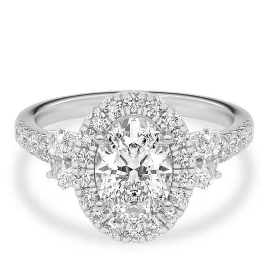 Tria Lab-Grown Diamond Ring - Main View - Vowmira lab-grown diamond jewelry