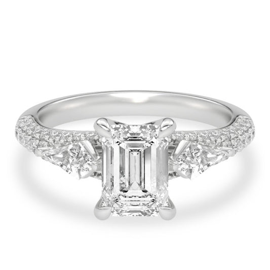 Elaine Lab-Grown Diamond Ring - Main View - Vowmira lab-grown diamond jewelry