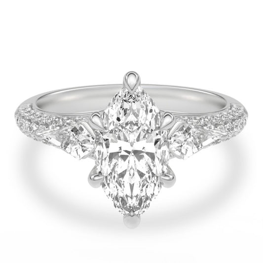 Elaine Lab-Grown Diamond Ring - Main View - Vowmira lab-grown diamond jewelry
