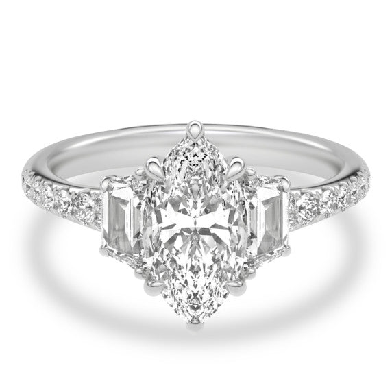 Tracy Lab-Grown Diamond Ring - Main View - Vowmira lab-grown diamond jewelry