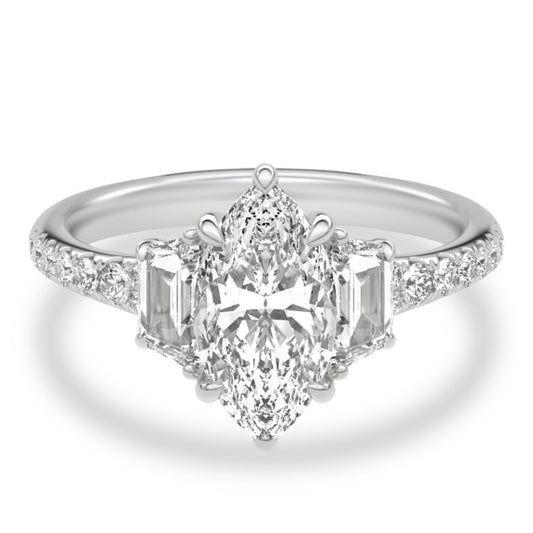 Tracy Lab-Grown Diamond Ring - Main View - Vowmira lab-grown diamond jewelry