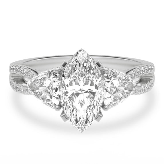 Suzanne Lab-Grown Diamond Ring - Main View - Vowmira lab-grown diamond jewelry