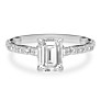 Amber Lab-Grown Diamond Ring - Side View