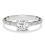 Amber Lab-Grown Diamond Ring - Side View