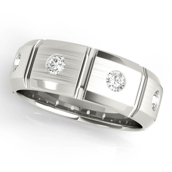 Edson Lab-Grown Diamond Band - Main View - Vowmira lab-grown diamond jewelry