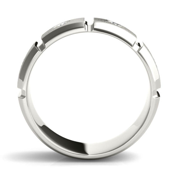 Edson Lab-Grown Diamond Band - Detail View - Vowmira lab-grown diamond jewelry