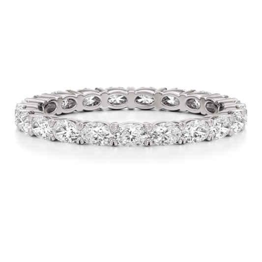 1 - 3 ct. Oval East-West Eternity Lab-Grown Diamond Band - Main View - Vowmira lab-grown diamond jewelry