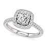 Indigo Lab-Grown Diamond Ring - Side View - Vowmira lab-grown diamond jewelry