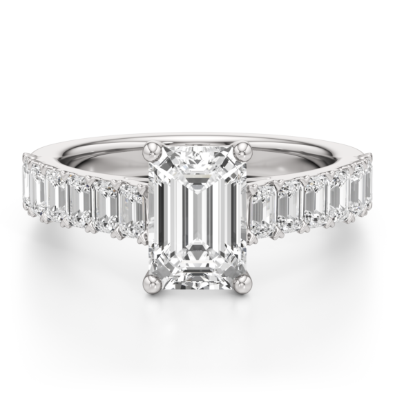 Aloe Lab-Grown Diamond Ring - Main View - Vowmira lab-grown diamond jewelry