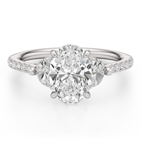 Francesca Lab-Grown Diamond Ring - Main View - Vowmira lab-grown diamond jewelry