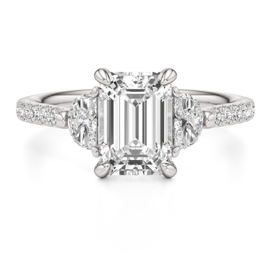 Francesca Lab-Grown Diamond Ring - Main View - Vowmira lab-grown diamond jewelry