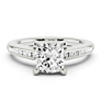 Zara Cushion Cut Lab-Grown Diamond Ring - Side View - Vowmira lab-grown diamond jewelry