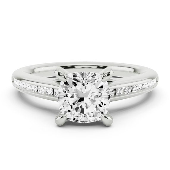 Zara Cushion Cut Lab-Grown Diamond Ring - Main View - Vowmira lab-grown diamond jewelry