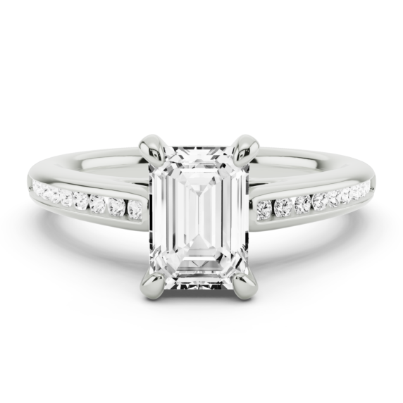 Zara Emerald Cut Lab-Grown Diamond Ring - Main View