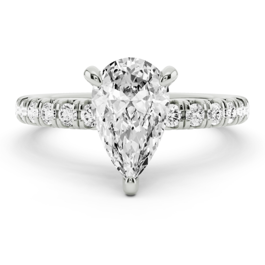 Nava Cushion Cut Lab-Grown Diamond Ring - Main View - Vowmira lab-grown diamond jewelry