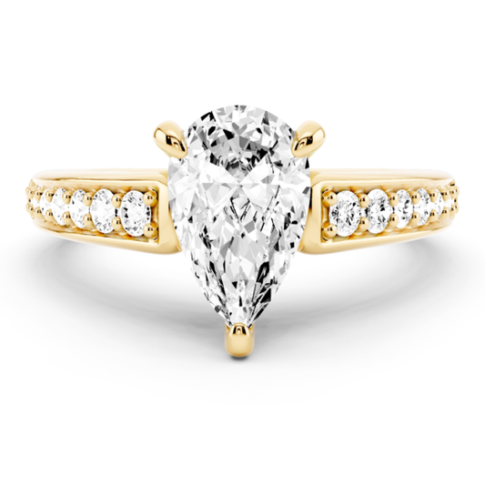 Carnation Oval Lab-Grown Diamond Ring - Main View - Vowmira lab-grown diamond jewelry