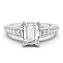 Carnation Emerald Cut Lab-Grown Diamond Ring - Side View