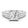 Carnation Princess Cut Lab-Grown Diamond Ring - View 2 - Vowmira lab-grown diamond jewelry