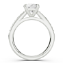 Carnation Princess Cut Lab-Grown Diamond Ring - Detail View - Vowmira lab-grown diamond jewelry