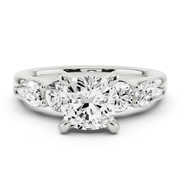 Mila Cushion Cut Lab-Grown Diamond Ring - Main View
