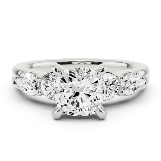 Mila Cushion Cut Lab-Grown Diamond Ring - Main View - Vowmira lab-grown diamond jewelry