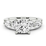 Mila Cushion Cut Lab-Grown Diamond Ring - Side View - Vowmira lab-grown diamond jewelry