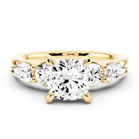 Mila Princess Cut Lab-Grown Diamond Ring - Main View - Vowmira lab-grown diamond jewelry