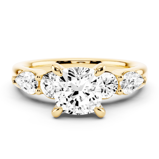 Mila Princess Cut Lab-Grown Diamond Ring - Main View - Vowmira lab-grown diamond jewelry