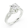 Vienna Cushion Cut Lab-Grown Diamond Ring - Side View