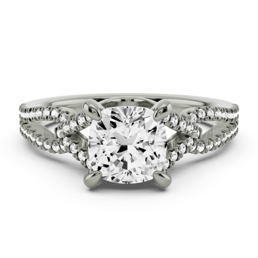 Vienna Cushion Cut Lab-Grown Diamond Ring - Main View - Vowmira lab-grown diamond jewelry
