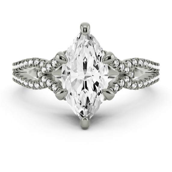 Vienna Marquise Cut Lab-Grown Diamond Ring - Main View - Vowmira lab-grown diamond jewelry