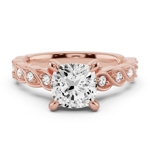 Aviva Cushion Cut Lab-Grown Diamond Ring - Main View