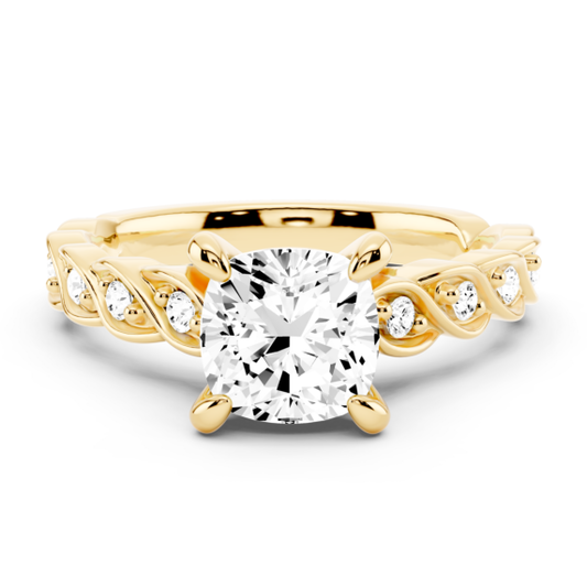 Aviva Lab-Grown Diamond Ring - Main View - Vowmira lab-grown diamond jewelry